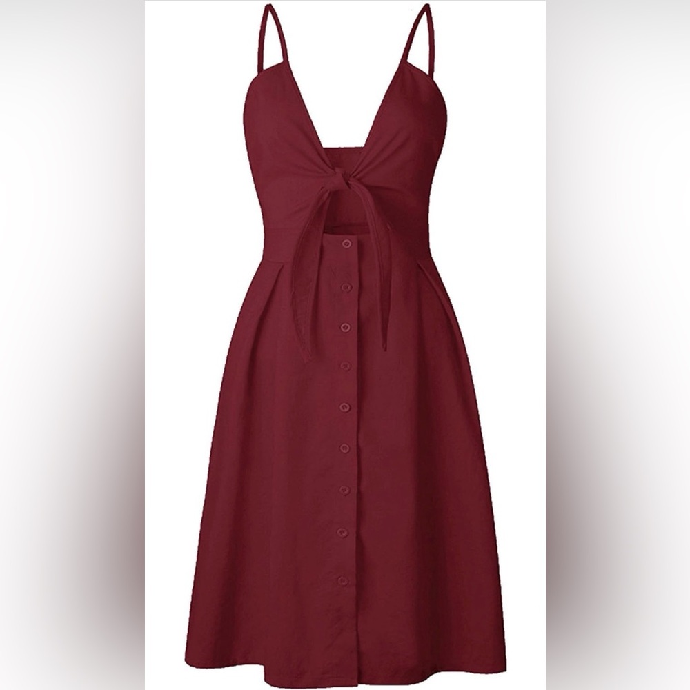 Wish Burgundy Cutout Dress- Small
NWOT